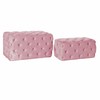 Taburetė DKD Home Decor   Rožinė Poliesteris Aksomas Medžio MDF (88 x 53 x 47,76 cm)