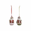Riippuva koriste DKD Home Decor Joulu Hartsi (2 pcs) (4.5 x 3 x 7 cm)