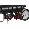 Настенное часы DKD Home Decor Чёрный Красный Железо Позолоченный (2 pcs) (46 x 13 x 58 cm)