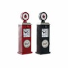 Table clock DKD Home Decor Red Navy Blue Petrol Vintage gasolinera (2 Units)
