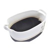 Krepšelio rinkinys DKD Home Decor Balta Pilka Kreminė 60 x 31 x 25 cm 3 Dalys