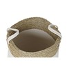 Basket set DKD Home Decor White Brown Natural Fibre 41 x 41 x 52,5 cm