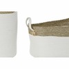 Grozs DKD Home Decor Balts Brūns Dabīgā Šķiedra 41 x 41 x 52,5 cm