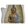 Dekoratyvinė figūrėlė DKD Home Decor Pilka Auksinis Buda Derva (10 x 7,2 x 20,9 cm) (2 vnt.)