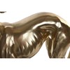Dekoratyvinė figūrėlė DKD Home Decor 44,5 x 17 x 65,5 cm Juoda Auksinis Šuo