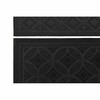 Kynnysmatto DKD Home Decor Musta Kumi 2 osaa (60 x 40 x 0,3 cm)