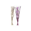 Ķekars DKD Home Decor Rozā Ceriņš Balts Kaltēts zieds (30 x 30 x 100 cm) (2 gb.)