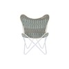 Dārza dīvāns DKD Home Decor Zils Balts Zaļš Dzelzs 74 x 65 x 90 cm