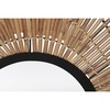 Wall mirror DKD Home Decor Black Natural Bali 63 x 1,5 x 92 cm