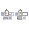Kuvakehys DKD Home Decor Love Home Puu Kukka Luonnollinen (46 x 3 x 39 cm) (2 osaa)