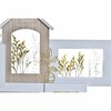 Photo frame DKD Home Decor Love Home Wood Flower Natural (46 x 3 x 39 cm) (2 Units)