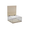 Dekoratīvs skapītis DKD Home Decor Melns Dabisks Metāls Koks MDF