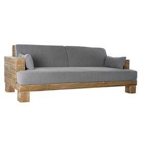 Sofa DKD Home Decor Pilka Natūralus Alpino 224 x 95 x 82 cm