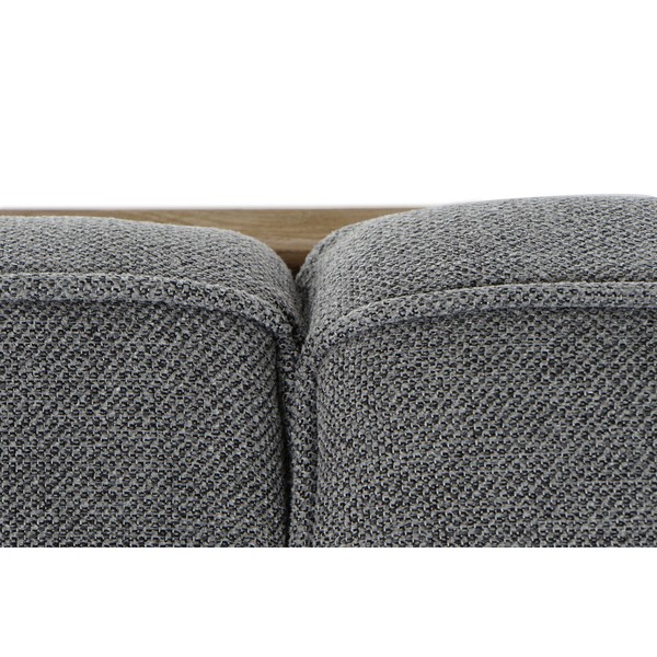 Dīvāns DKD Home Decor Pelēks Dabisks Alpino 224 x 95 x 82 cm