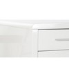 Desk DKD Home Decor White Silver Metal MDF Wood 120 x 55 x 76 cm
