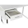 Письменный стол DKD Home Decor Белый Серебристый Металл Деревянный MDF 120 x 55 x 76 cm