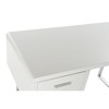 Письменный стол DKD Home Decor Белый Серебристый Металл Деревянный MDF 120 x 55 x 76 cm
