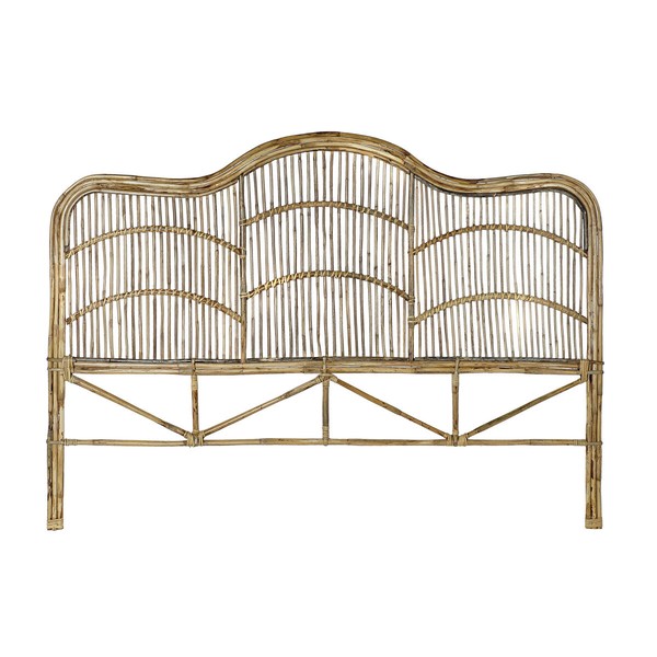 Galvūgalio lenta DKD Home Decor Balta Natūralus 178 x 4 x 128 cm