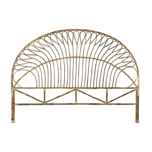 Gultas galvgalvis DKD Home Decor Dabisks Rotangpalma 177 x 4 x 131 cm