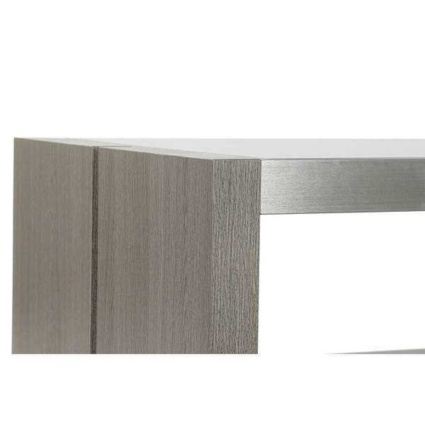 Centrinis stalas DKD Home Decor Stiklas Aliuminis Ąžuolas Grūdintas stiklas (120 x 60 x 37,5 cm)