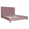 кровать DKD Home Decor Деревянный Металл Розовый 180 x 200 cm 187 x 210 x 137 cm