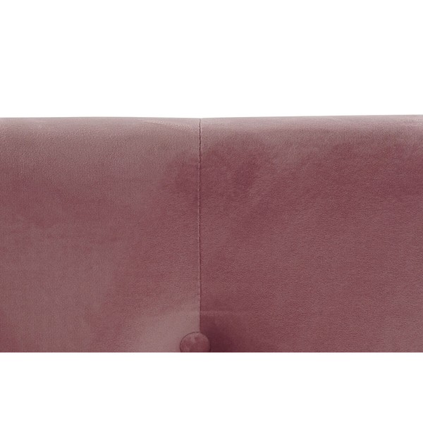 кровать DKD Home Decor Деревянный Металл Розовый 180 x 200 cm 187 x 210 x 137 cm