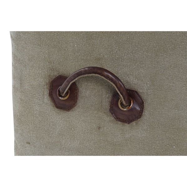 Footrest DKD Home Decor 46 x 40 x 40 cm Beige Brown Vintage