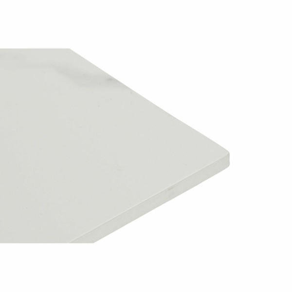 Mažas šoninis stalas DKD Home Decor Balta Auksinis 60 x 60 x 48 cm