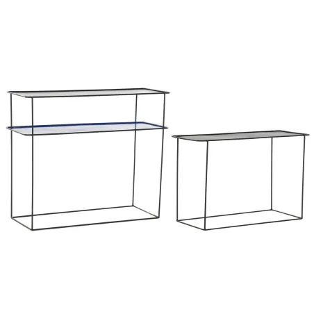 Kalustesetti DKD Home Decor Sininen Musta 70 x 27 x 45 cm 40 x 27 x 45 cm 80 x 27 x 65 cm 80 x 27,5 x 65 cm