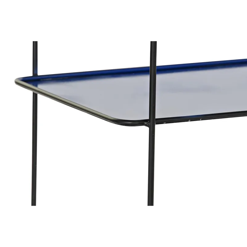 Baldų komplektas DKD Home Decor Mėlyna Juoda 70 x 27 x 45 cm 40 x 27 x 45 cm 80 x 27 x 65 cm 80 x 27,5 x 65 cm
