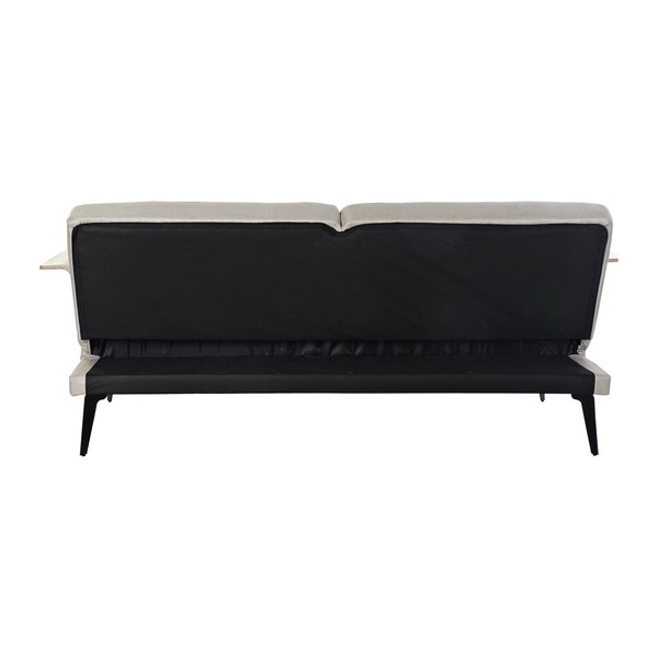 Sofa-lova DKD Home Decor 203 x 87 x 81 cm Juoda Rusvai gelsva Metalinis Ruda