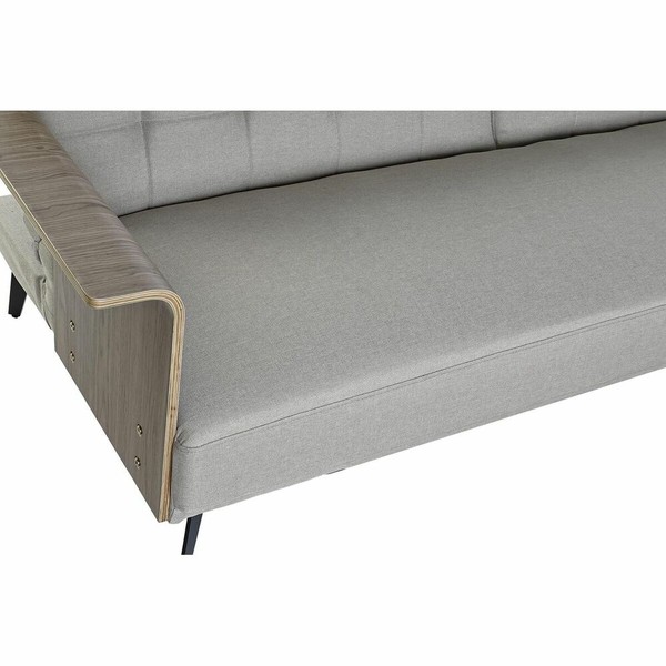 Sofa-lova DKD Home Decor 203 x 87 x 81 cm Juoda Rusvai gelsva Metalinis Ruda