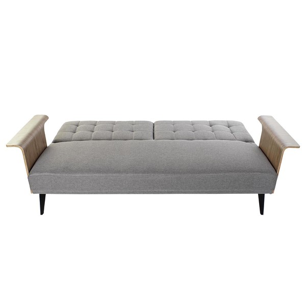 Vuodesohva DKD Home Decor Ruskea Harmaa Metalli Kaupunki 203 x 87 x 81 cm