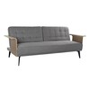 Vuodesohva DKD Home Decor Ruskea Harmaa Metalli Kaupunki 203 x 87 x 81 cm
