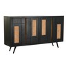 Indauja DKD Home Decor Juoda Rotangas Mango mediena 160 x 40 x 90 cm