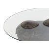 Вспомогательный столик DKD Home Decor Прозрачный Медь 80 x 50 x 37 cm
