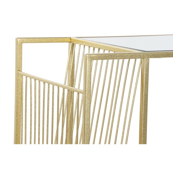 Žurnālu plaukts DKD Home Decor Bronza Metāls spogulis 48 x 35 x 71 cm