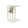 Žurnalų laikiklis DKD Home Decor Auksinis Metalinis Veidrodis 48 x 35 x 71 cm