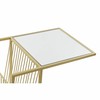 Lehtiteline DKD Home Decor Kullattu Metalli Peili 48 x 35 x 71 cm
