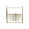 Lehtiteline DKD Home Decor Peili Kullattu Metalli (76 x 35 x 83 cm)