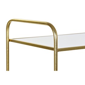 Žurnalų laikiklis DKD Home Decor Veidrodis Auksinis Metalinis (76 x 35 x 83 cm)