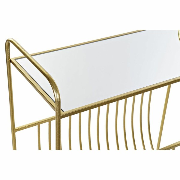 Полка для журналов DKD Home Decor Зеркало Позолоченный Металл (76 x 35 x 83 cm)