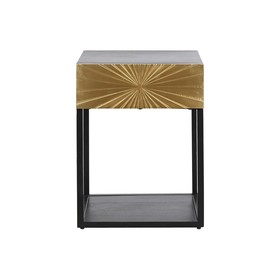 Spintelė DKD Home Decor Auksinis 35 x 40 x 55 cm Juoda Metalinis Medžio