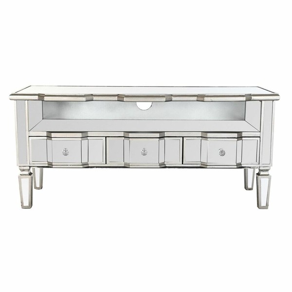 TV-kalusteet DKD Home Decor Hopeinen 112 x 45 x 50 cm