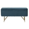 Taburetė DKD Home Decor   Turkis Poliesteris Metalinis Aliuminis 90 x 31 x 47 cm