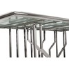 Dining Table DKD Home Decor Silver Crystal Steel (180 x 90 x 75 cm)