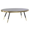 Centrālais galds DKD Home Decor Melns Bronza Stikls Tērauds 110 x 50 x 41,5 cm