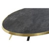 Centrinis stalas DKD Home Decor Juoda Auksinis Stiklas Plienas 110 x 50 x 41,5 cm