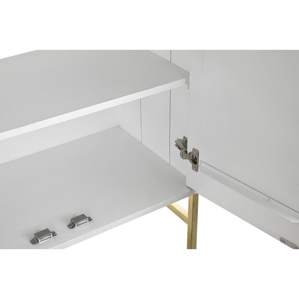 Indauja DKD Home Decor Balta Žalvaris Mango mediena 157 x 43 x 84 cm 153 x 43 x 84 cm Rombas
