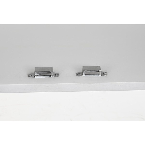 Устройство DKD Home Decor Белый Латунь Древесина манго 157 x 43 x 84 cm 153 x 43 x 84 cm ромбы